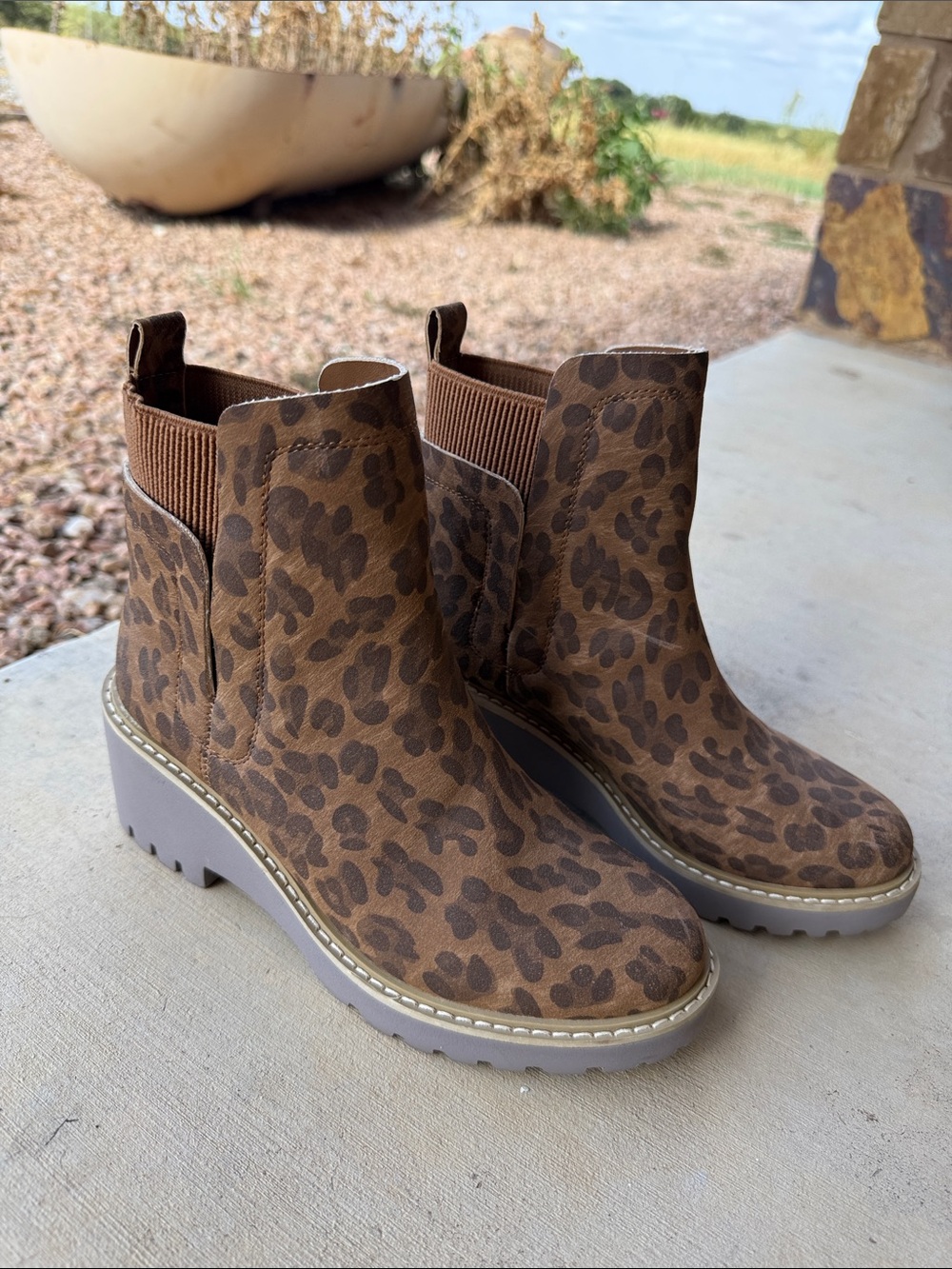 Hey Girl by Corkys Leopard Print Ankle Booties